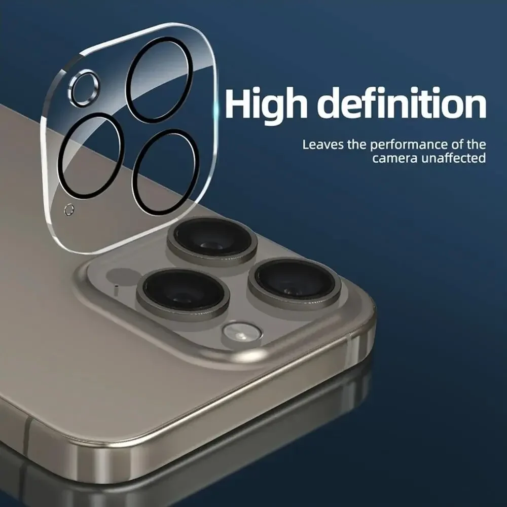 2 iPhone 15 Pro Max Screen Protector (6.7 inch) + 2 Camera Lens Protector s29